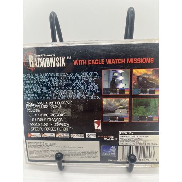 Tom Clancy's Rainbow Six (Sega Dreamcast, 2000) w/o Front Insert/Manual - Picture 3 of 6